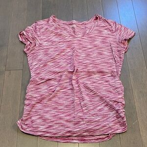 Old Navy Pink V-Neck Short Sleeve Tee Maternity
